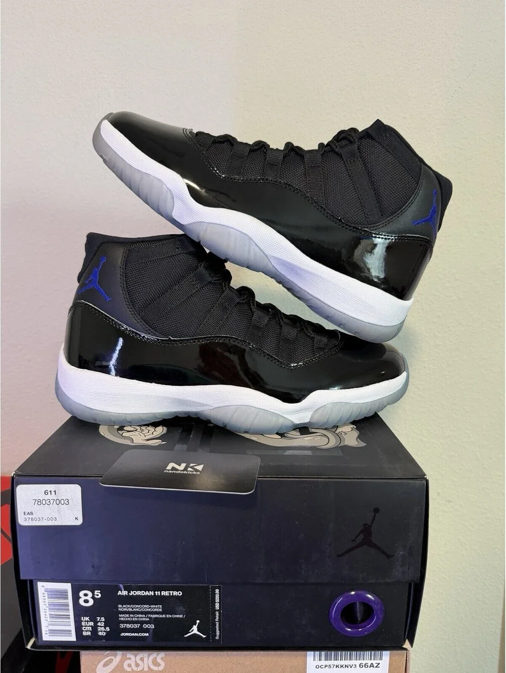 Air Jordan 11 Retro Space Jam Concord 2016 Size 8.5M 378037-003